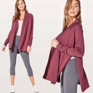 NWT Lululemon Blissful Zen Sweater in So Merlot - 12